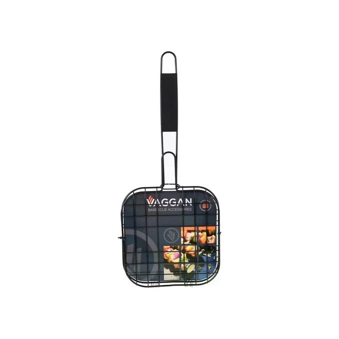 Vaggan Griglia da Hamburger per Barbecue Nero