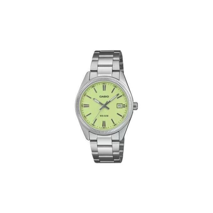 Casio UTP-1302PD-3A2VEF Vintage Orologio da Polso Quarzo Acciaio Inossidabile Verde Lime