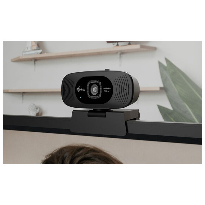 I-tec CAMSOLOMONF200 SOLOMON 200 1080p Business Webcam Risoluzione 1920 x 1080 Pixel 2 MP 85° Microfono Integrato colore Nero