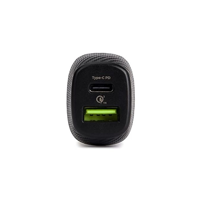 Vultech Caricatore da Auto con Usb 18W e Type-C 27W Quickcharge 3.0