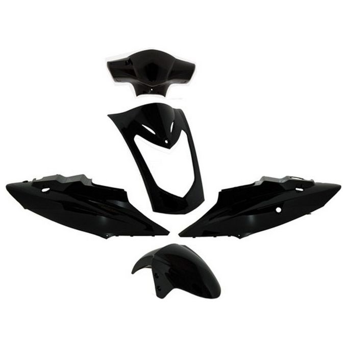 [ComeNuovo] One Kit Carene Nere 5 Pz. Kymco Agility 50 R.12 07-08