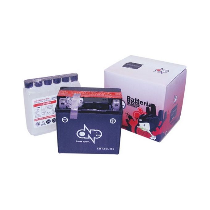 One Batteria Moto YTX5Lbs 12V 4Ah Acido Predosato a Corredo