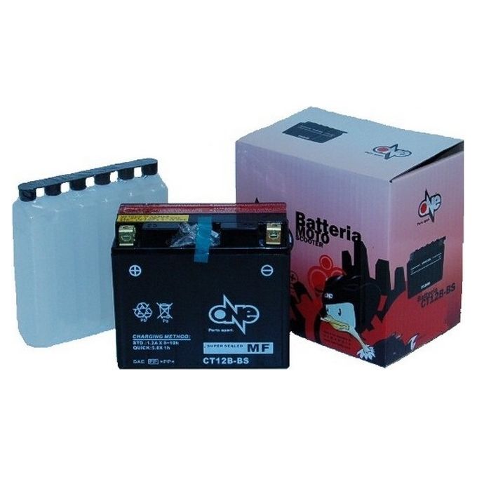 One Batteria Moto YT12Bbs Con Acido Predosato a Corredo