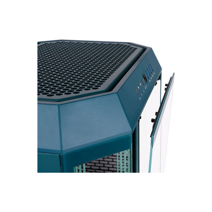 Thermaltake CA-1Z1-00MTWN-00 The Tower 600 Case Midi Tower Fattore di forma ATX Mini ITX e micro ATX con vetro temperato e illuminazione RGB colore Colore benzina
