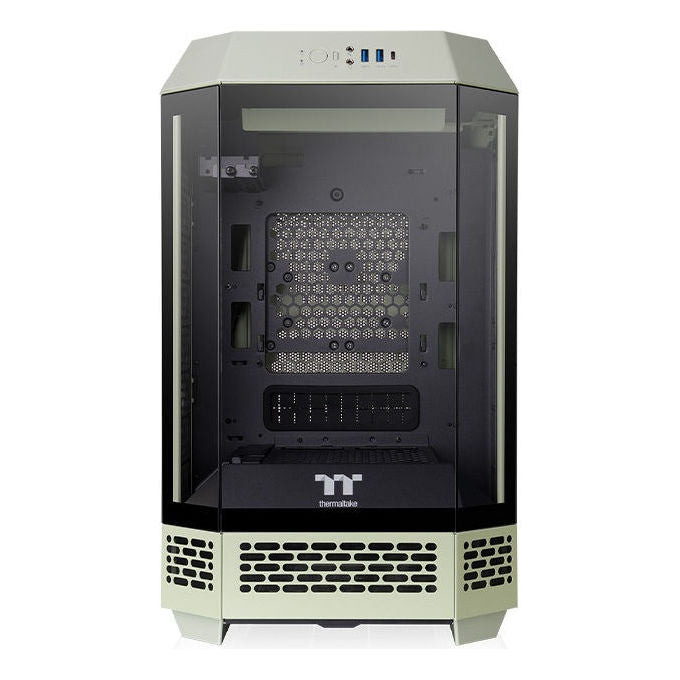 Thermaltake WTH250MATCHAGREEN The Tower 250 Mini Tower con Finestra Laterale e Filtri Anti-polvere colore Verde