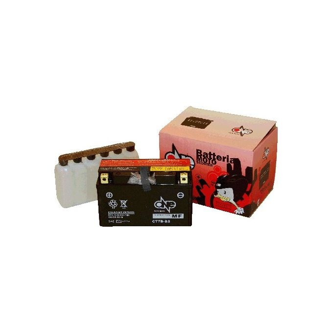 One Batteria Moto CT7B-BS 12V 7AH ACIDO PREDOSATO A CORREDO equivalente YT7B