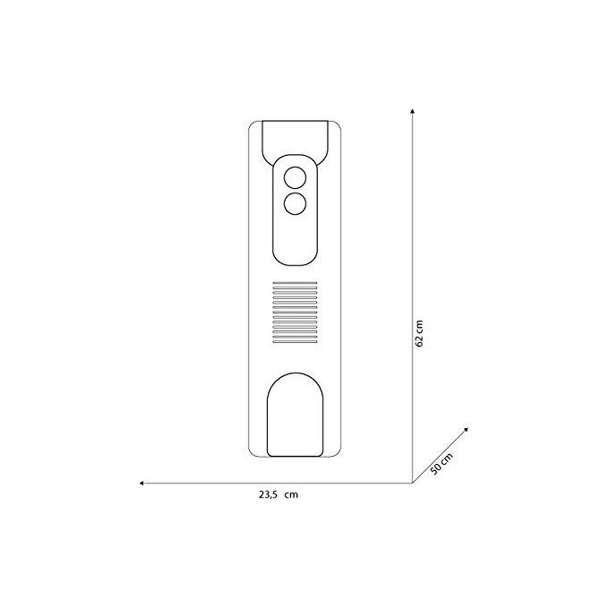 Splendid Radiatore A Olio 2500w 2 livelli potenza + eco Ruote Bianco