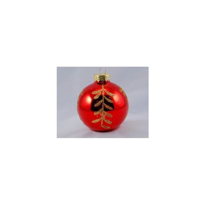 Santa Claus Palline per Albero Sfera Ramo Rosso Oro