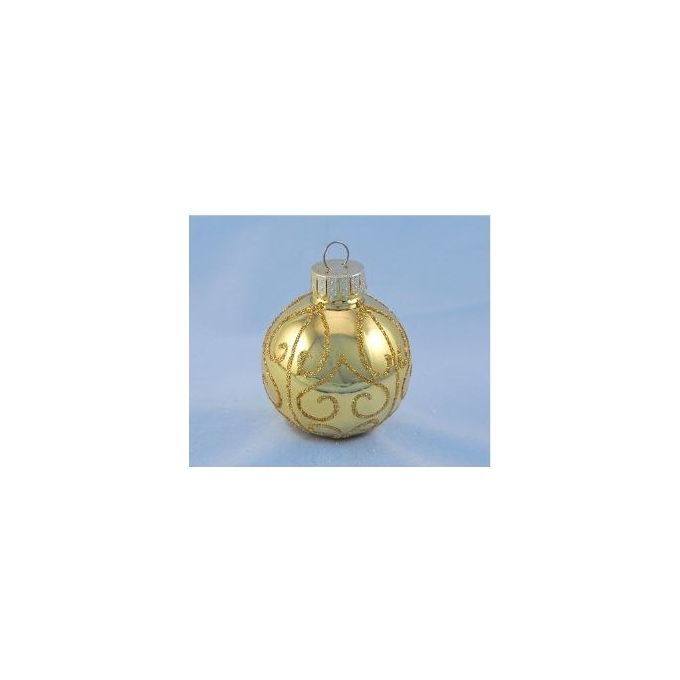 Santa Claus Palline per Albero Sfera Spirali Oro