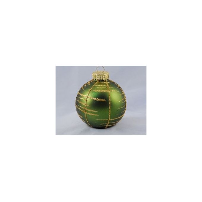Santa Claus Palline per Albero Sfera Quadranti Verde Oro