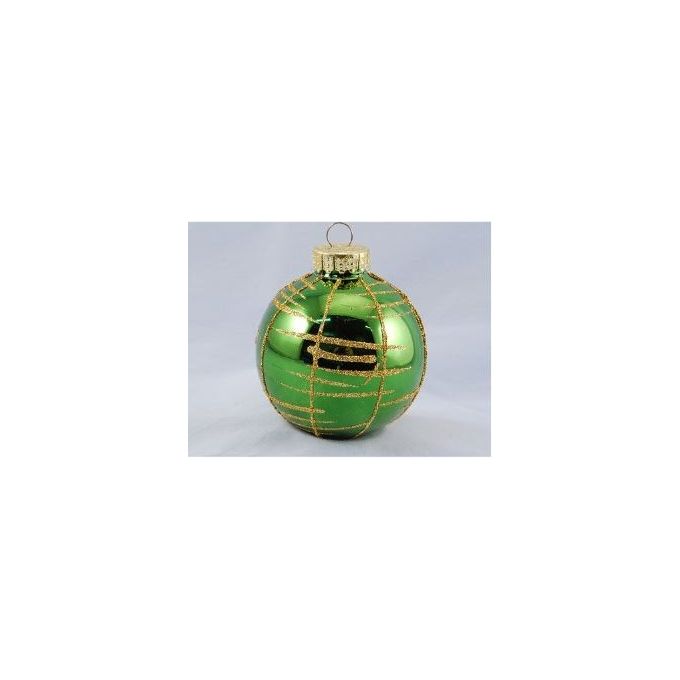 Santa Claus Palline per Albero Sfera Quadranti Verde Oro