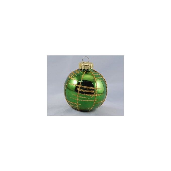 Santa Claus Palline per Albero Sfera Quadranti Verde Oro