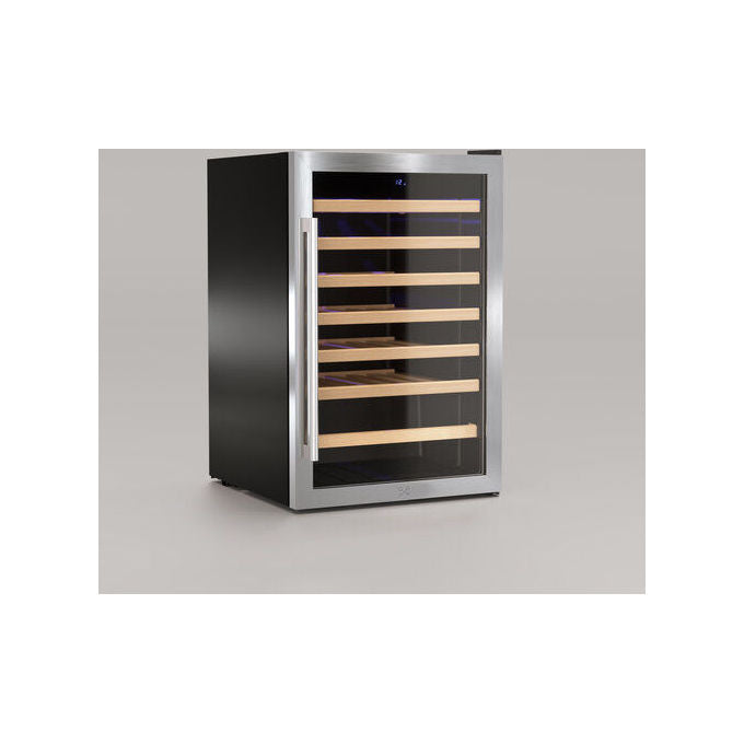 Les Petits Champs CAVC48 Cantinetta Vino a libera installazione 48 bottiglie Classe energetica G con Compressore una zona 4-18C 83,4 cm Acciaio