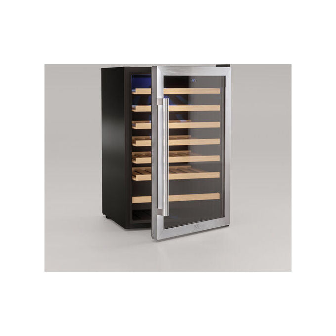 Les Petits Champs CAVC48 Cantinetta Vino a libera installazione 48 bottiglie Classe energetica G con Compressore una zona 4-18C 83,4 cm Acciaio
