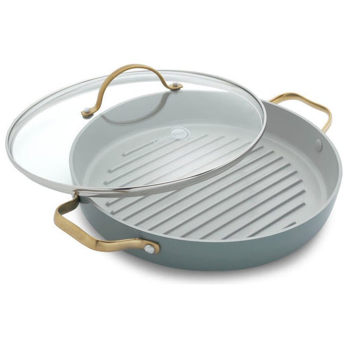 GreenPan CC002483-001 Padova Padella per saute' con rivestimento antiaderente in ceramica 28 cm colore Blu cielo