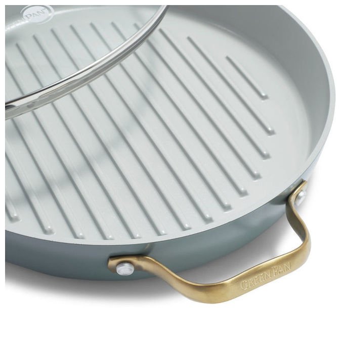 GreenPan CC002483-001 Padova Padella per saute' con rivestimento antiaderente in ceramica 28 cm colore Blu cielo