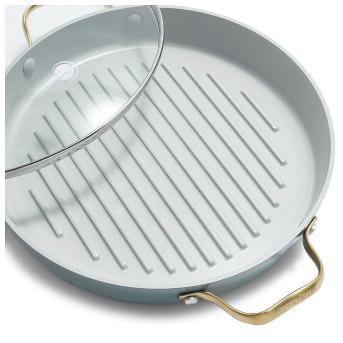 GreenPan CC002483-001 Padova Padella per saute' con rivestimento antiaderente in ceramica 28 cm colore Blu cielo