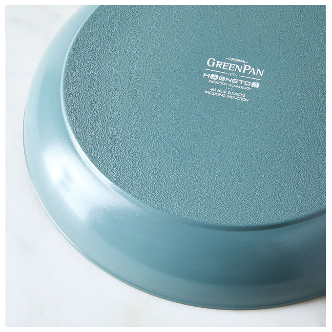 GreenPan CC002826-001 Padova Reserve Casseruola 2,01 L in Ceramica Antiaderente con Coperchio in Vetro Acciaio Inox Alluminio Induzione Compatibile Forno fino a 220 °C colore Blu