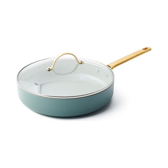 GreenPan CC002827-001 Padova Padella Antiaderente in Ceramica 28 cm con Coperchio 3.6 L Adatta a Induzione Forno fino a 220°C Lavabile in Lavastoviglie colore Sky Blue