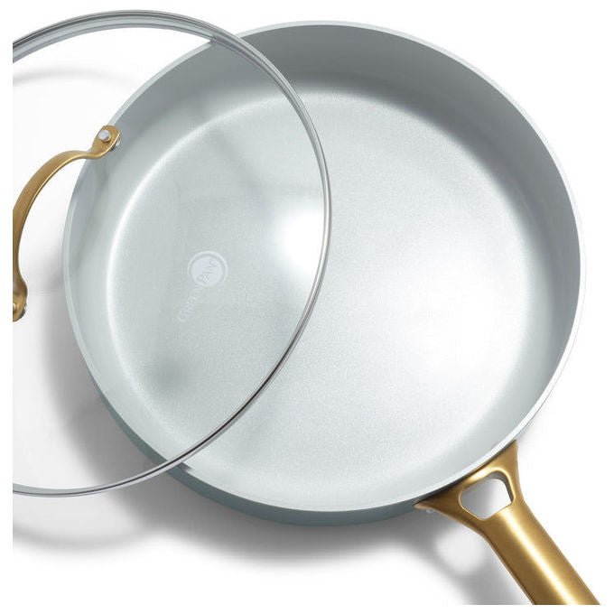GreenPan CC002827-001 Padova Padella Antiaderente in Ceramica 28 cm con Coperchio 3.6 L Adatta a Induzione Forno fino a 220°C Lavabile in Lavastoviglie colore Sky Blue
