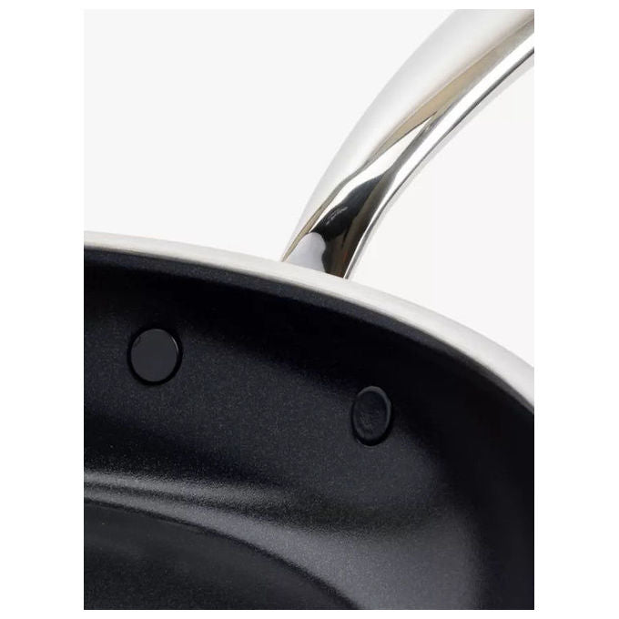 GreenPan 4895156673620 Premiere Padella 24 cm Acciaio Inossidabile Rivestimento Ceramica Thermolon Induzione Forno 220°C PFAS Free colore Nero