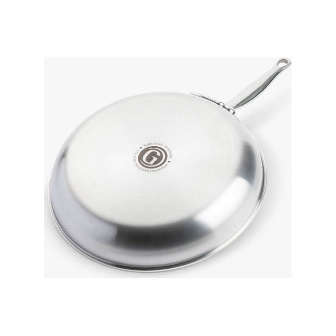 GreenPan 4895156673644 Premie're Padella con Rivestimento Antiaderente in Ceramica Rinforzato con Diamanti diametro 28 cm colore Argento