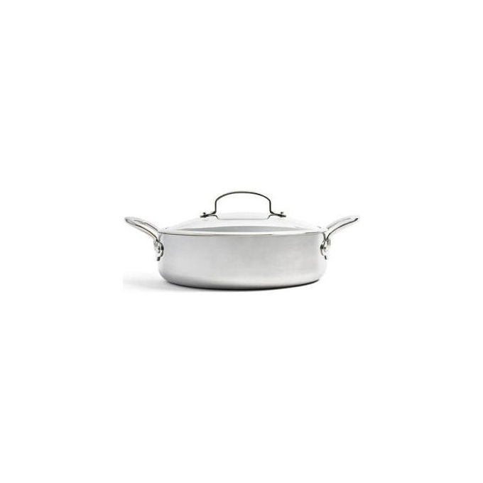 GreenPan CC003820-001 Premiere Padella per friggere Gourmet con rivestimento antiaderente in ceramica Thermolon Infinity Pro e coperchio incluso diametro 26 cm colore Argento