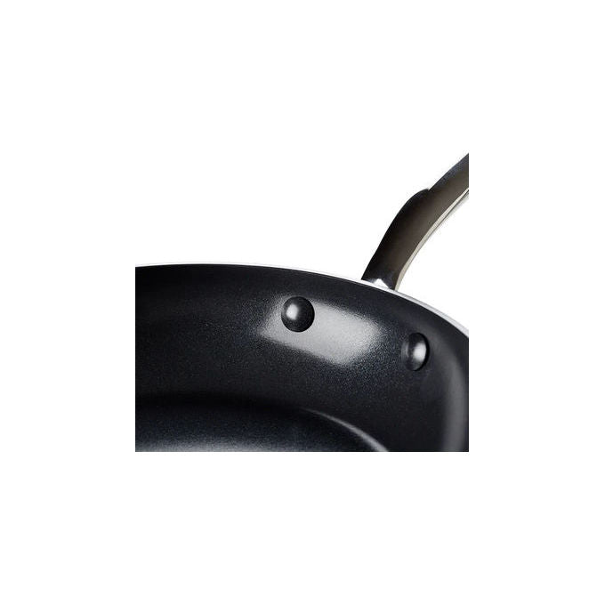 GreenPan CC005320001 Barcelona Pro Padella Antiaderente in Alluminio con Rivestimento Ceramico Thermolon Infinity senza PFAS adatta a tutti i piani cottura inclusa induzione diametro 20 cm colore Nero
