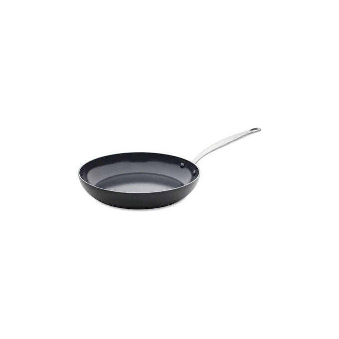 GreenPan CC005324-001 Barcelona Pro Padella Multiuso Rivestimento Antiaderente in Ceramica Acciaio Inox Induzione 30 cm colore Nero