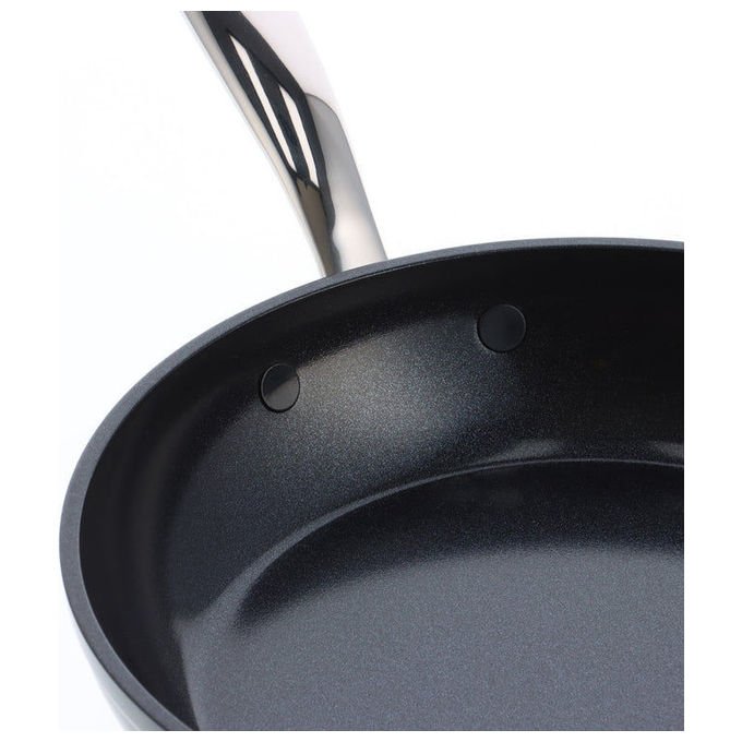 GreenPan CC005325001 Barcelona Pro Padella 32 cm in Alluminio con Rivestimento Ceramico Antiaderente Rinforzato Forno fino a 220°C Adatta a Tutte le Piastrine incluso Induzione colore Nero