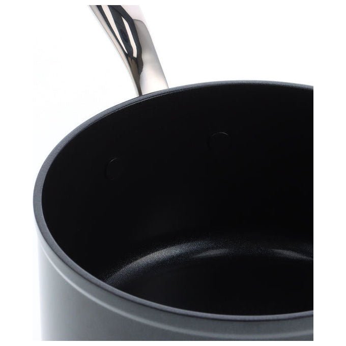 GreenPan CC005332001 Barcelona Pro Steelpan con Coperchio 20 cm Rivestimento Antiaderente in Ceramica Thermolon Infinity Acciaio Inossidabile Induzione colore Nero