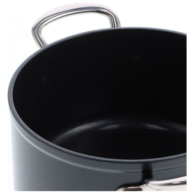 GreenPan 005878C9-6916-4875-B152-D4E4DE14BA51 Barcelona Pro Casseruola in Alluminio con Rivestimento Ceramico 24 cm colore Nero