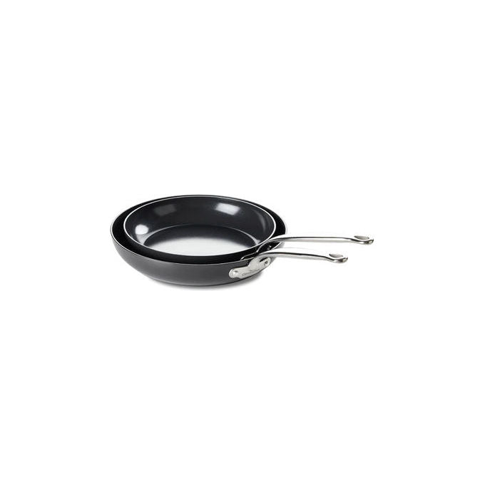 GreenPan CC005336-001 Barcelona Pro Padella Multiuso Rivestimento in Ceramica Antiaderente Temperatura Massima 220 °C Lavabile in Lavastoviglie colore Nero