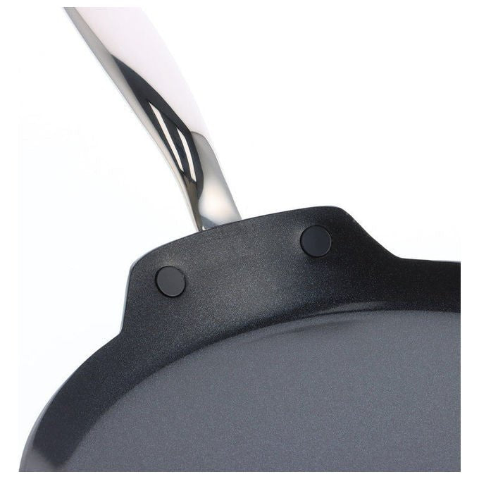 GreenPan CC005337-001 Barcelona Pro Padella per frittelle in alluminio con rivestimento antiaderente in ceramica 24 cm colore Nero