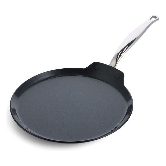 GreenPan 4895156693338 Barcelona Pro Pannenkoekenpan 28 cm con rivestimento ceramico antiaderente colore Nero