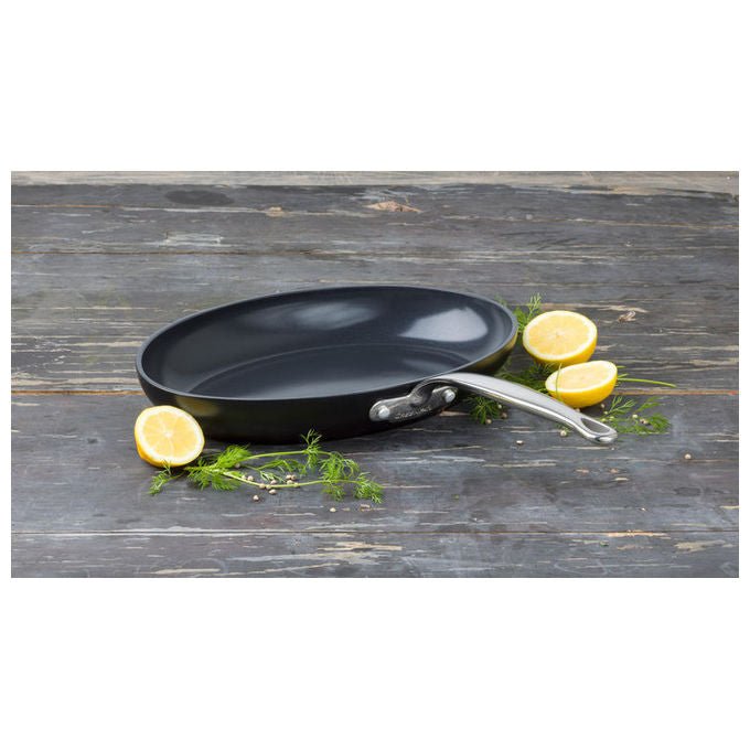 GreenPan CC005339-001 Barcelona Pro Padella Multiuso in Alluminio con Rivestimento Antiaderente in Ceramica Fino a 220 °C Acciaio Inox colore Nero