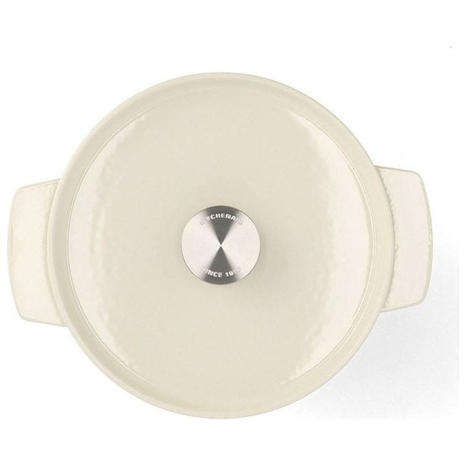KitchenAid CC006056-001 Pentola in Ghisa 3,3 L Adatta a Tutti i Piani Cottura incluso Induzione Resistente al Forno fino a 260 °C colore Crema