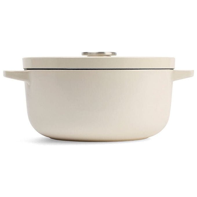 KitchenAid CC006056-001 Pentola in Ghisa 3,3 L Adatta a Tutti i Piani Cottura incluso Induzione Resistente al Forno fino a 260 °C colore Crema