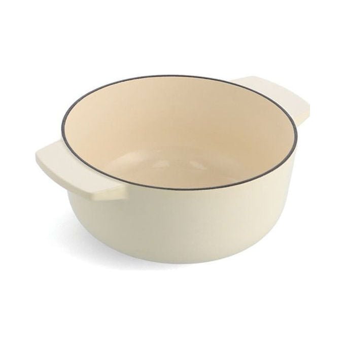 KitchenAid CC006056-001 Pentola in Ghisa 3,3 L Adatta a Tutti i Piani Cottura incluso Induzione Resistente al Forno fino a 260 °C colore Crema