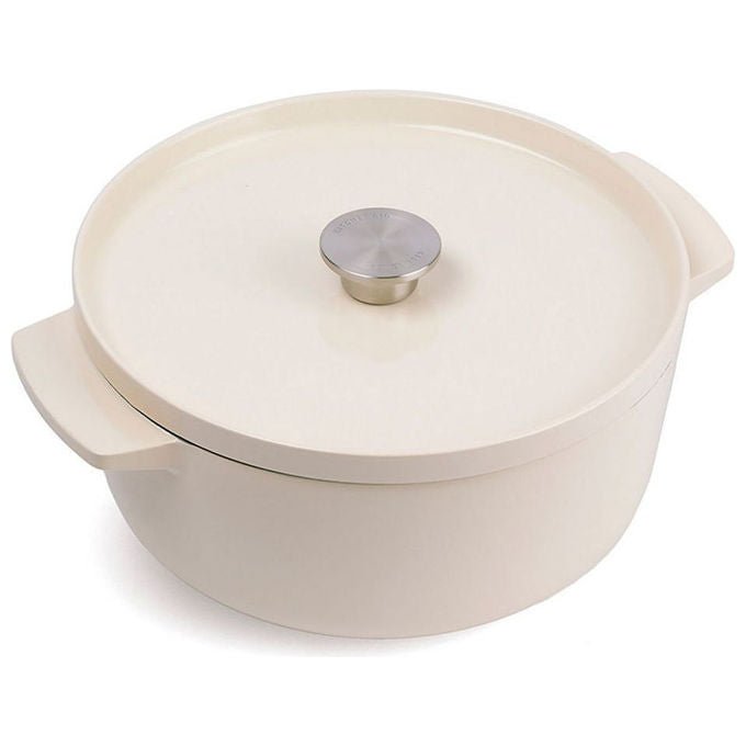 KitchenAid CC006059-001 Cast Iron Casseruola 5,2 L Ghisa Smaltata Adatta a Tutte le Fonti di Calore incluso Induzione colore Crema