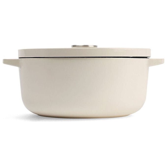 KitchenAid CC006059-001 Cast Iron Casseruola 5,2 L Ghisa Smaltata Adatta a Tutte le Fonti di Calore incluso Induzione colore Crema
