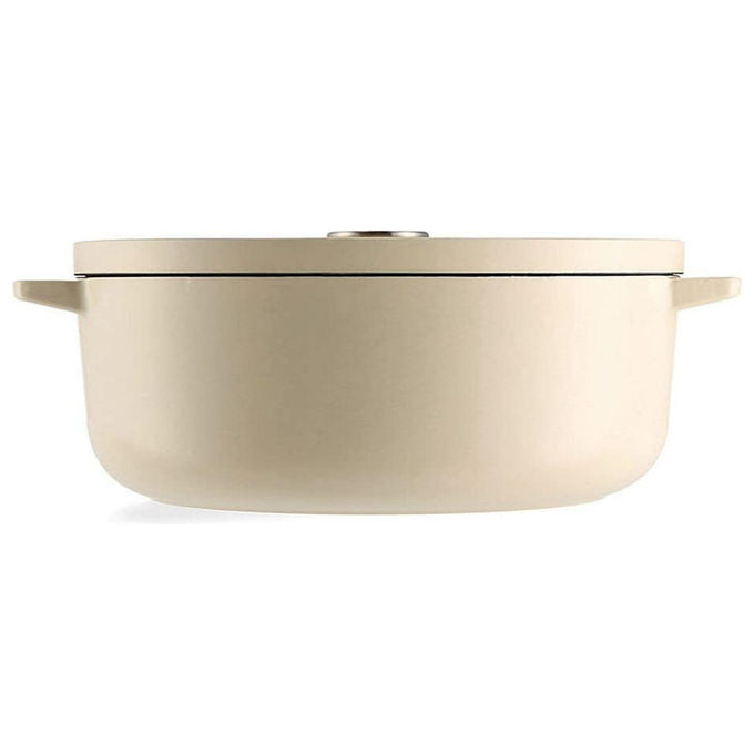 KitchenAid CC006062-001 Pentola in Ghisa 5,6 L Adatta a Tutti i Piani Cottura compresa Induzione Coperchio in Ghisa colore Crema
