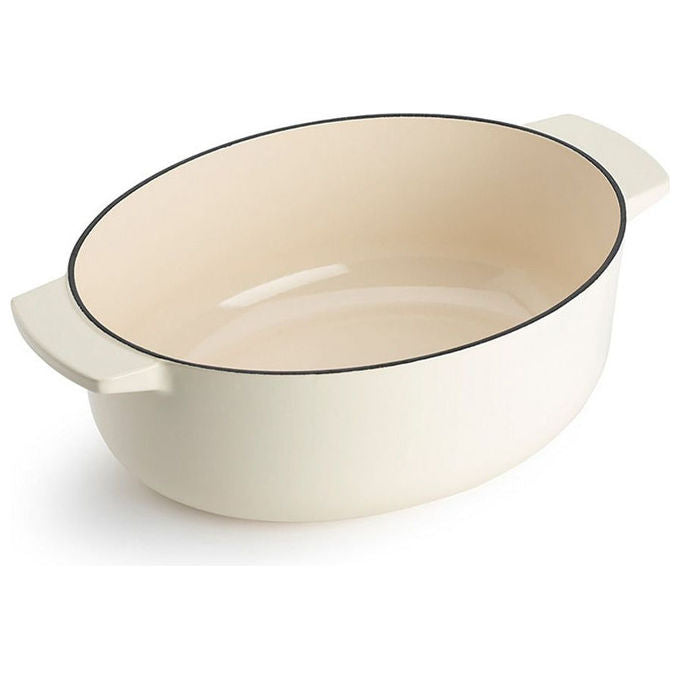 KitchenAid CC006062-001 Pentola in Ghisa 5,6 L Adatta a Tutti i Piani Cottura compresa Induzione Coperchio in Ghisa colore Crema