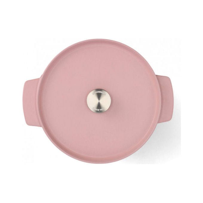 KitchenAid CC007431-001 Casseruola in Ghisa Smaltata 5,2 L Fino a 260°C Induzione Sì Manici Ergonomici Colore Dried Rose