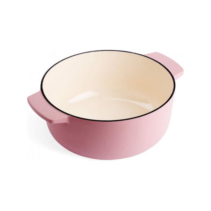 KitchenAid CC007431-001 Casseruola in Ghisa Smaltata 5,2 L Fino a 260°C Induzione Sì Manici Ergonomici Colore Dried Rose