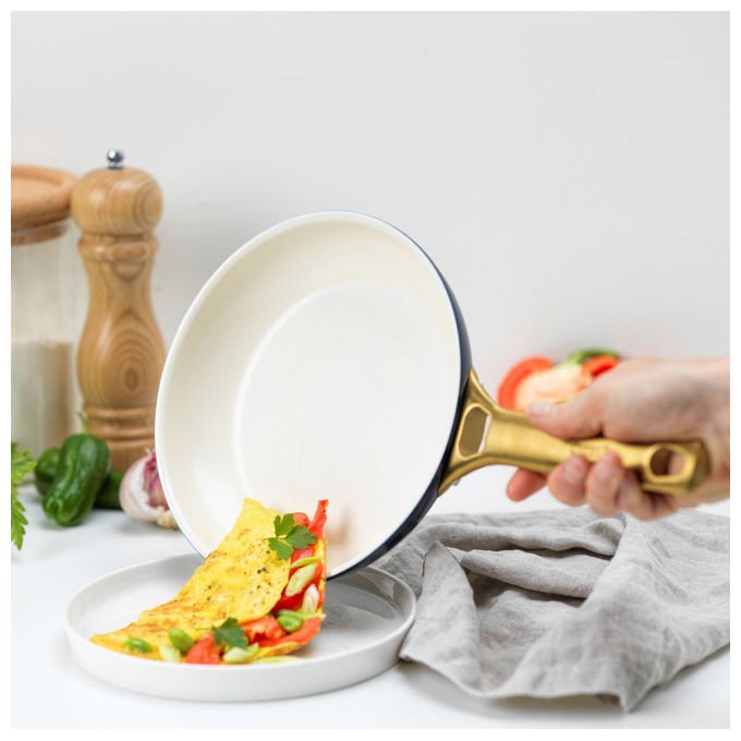 GreenPan CC008493-001 Padova Reserve Set di pentole e padelle 10 pezzi con rivestimento ceramico antiaderente senza PFAS adatto per induzione colore Blu