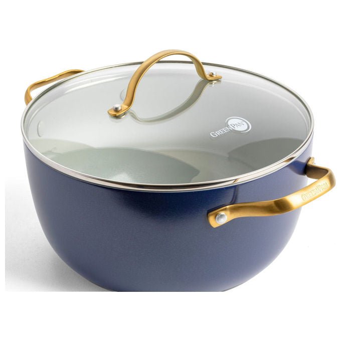 GreenPan CC008493-001 Padova Reserve Set di pentole e padelle 10 pezzi con rivestimento ceramico antiaderente senza PFAS adatto per induzione colore Blu