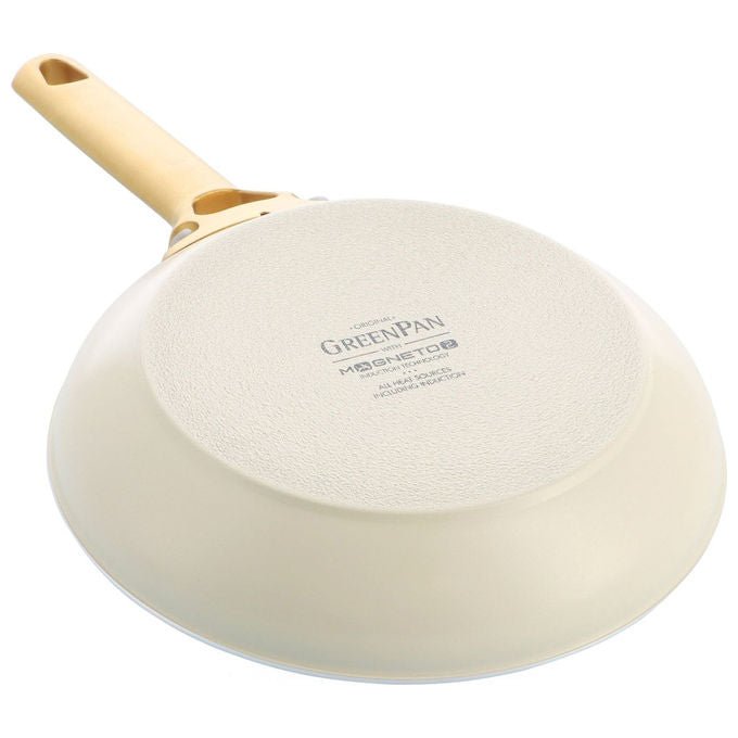 GreenPan CC008495-001 Padova Reserve Set pentole e padelle 10 pezzi Alluminio con rivestimento ceramico Antiderente per induzione Forno fino a 200 °C colore Crema