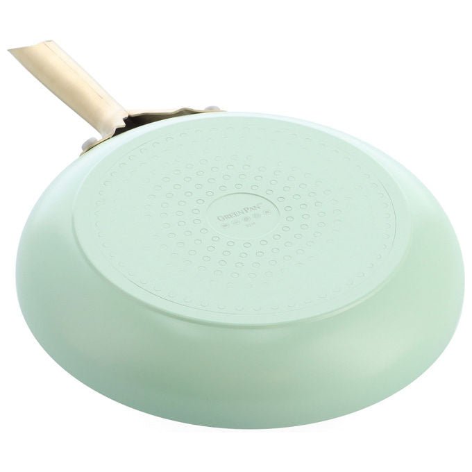 GreenPan CC009018-001 Set di Padelle Shades in Alluminio Riciclato con Rivestimento in Ceramica Antiaderente Compatibile con Piani Cottura a Induzione 3 pezzi colore Verde Beige