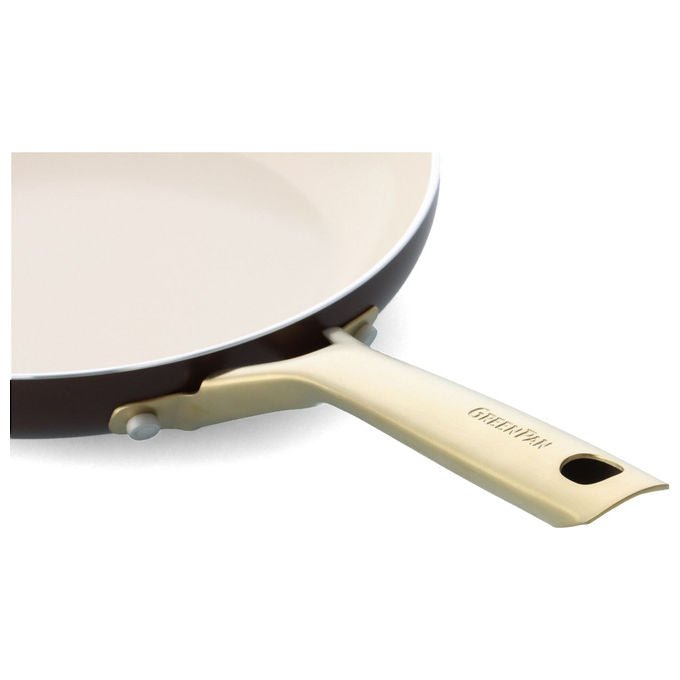 GreenPan CC009020-001 Set di Padelle Shades con Rivestimento in Ceramica Rinforzata con Diamanti 20 cm 24 cm 28 cm colore Terra